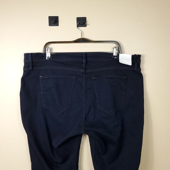 James Jeans Leggy Curvy Crux Double Front Zip Legging in Olefina Size 24 - Picture 6 of 11